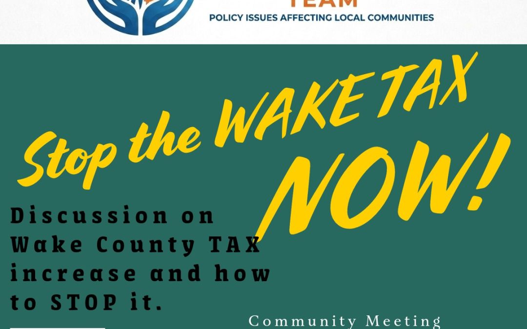 STOP the Wake TAX now!